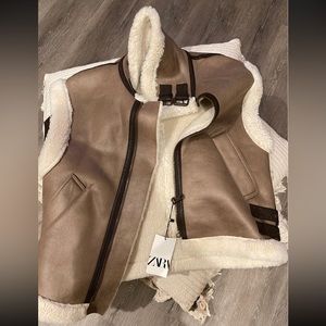 Zara Combination Fleece Vest